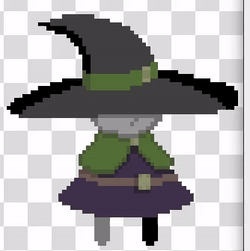 little witch idle animation