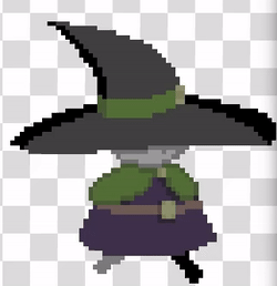 little witch walk animation