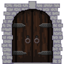 Pixel art door